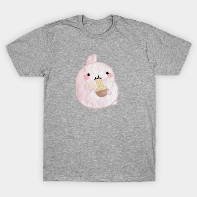 Cute Rabbit Ramen T-Shirt by Mydrawingsz